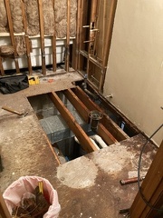 Bathroom Rotten Sub Floor Removed
